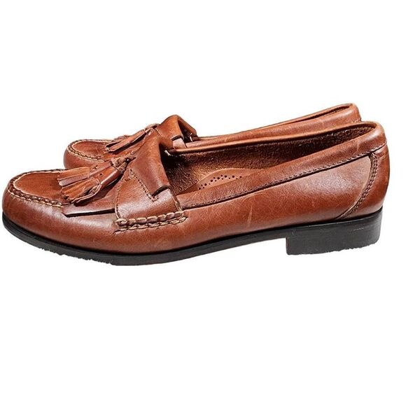Johnston And Murphy Men's Brown Leather Tassel Loafer Dress Shoes Size 1… - Picture 2 of 10